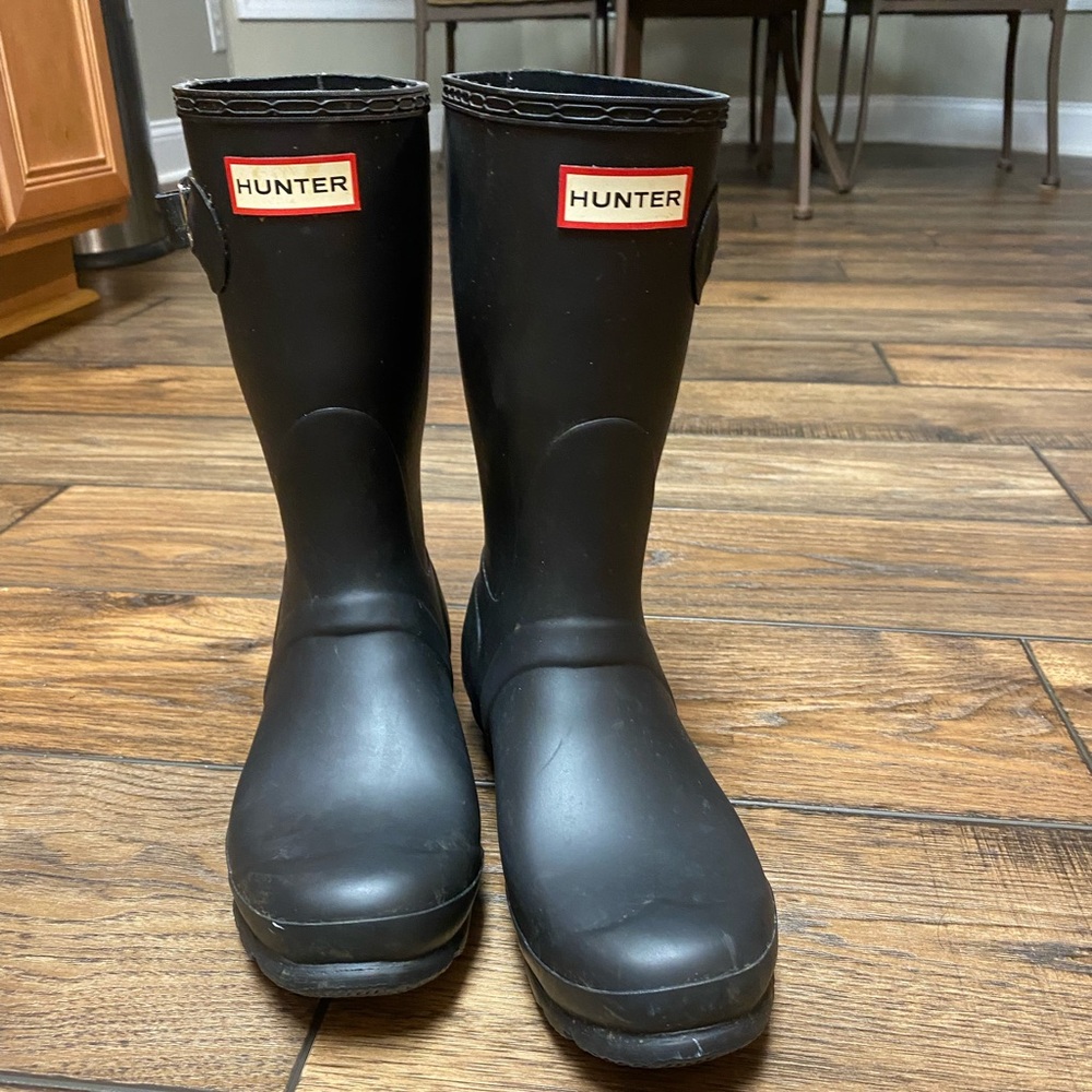 Black Matte Hunter Boots